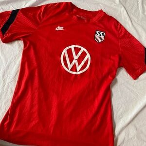 USA VW Red and white Nike soccer jersey